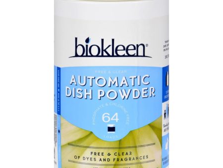 Biokleen Auto Dish Powder - Free And Clear - Case Of 12 - 32 Oz Online now