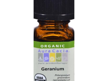 Aura Cacia Organic Geranium - .25 Oz Hot on Sale