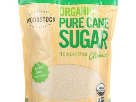 Woodstock Sugar - Organic - Pure Cane - Granulated - 24 Oz - Case Of 12 Hot on Sale