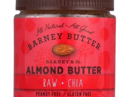 Barney Butter Almond Butter - Raw And Chia - 10 Oz - Case Of 6 Online Sale