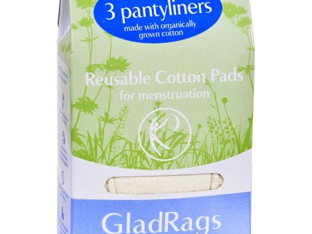 Gladrags Pantyliner Organic Undyed Cotton - 3 Pack Fashion