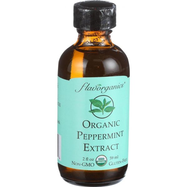 Flavorganics Organic Peppermint Extract - 2 Oz Online now