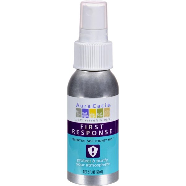 Aura Cacia Essential Solutions Mist First Response - 2 Fl Oz Fashion