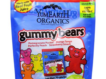 Yummy Earth Organics Gummy Bears - Organic - Snack Pack - .7 Oz - 10 Count - Case Of 12 Online Hot Sale