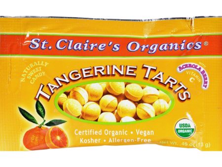 St Claire s Organic Tangerine Tart Pouches - Case Of 12 - .56 Oz Fashion