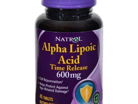 Natrol Alpha Lipoic Acid Time Release - 600 Mg - 45 Tablets on Sale