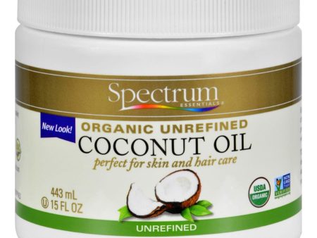 Spectrum Essentials Organic Coconut Oil - Unrefined - 15 Oz on Sale