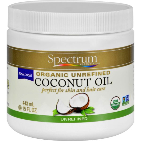 Spectrum Essentials Organic Coconut Oil - Unrefined - 15 Oz on Sale