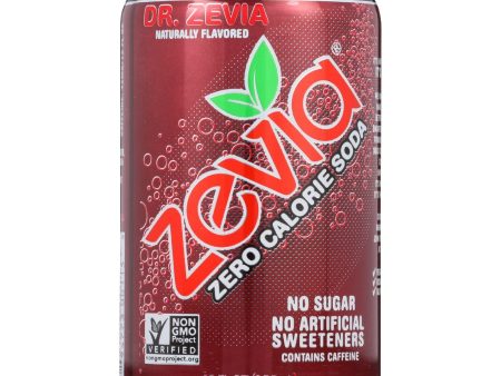 Zevia Soda - Zero Calorie - Dr Zevia - Can - 6-12 Oz - Case Of 4 Online Hot Sale