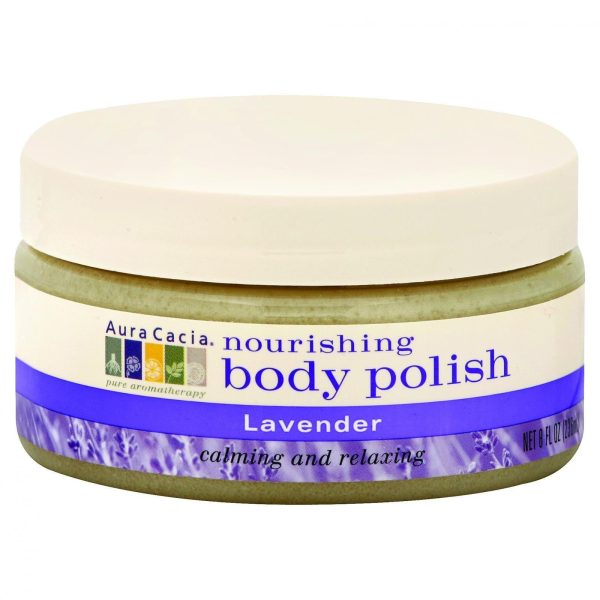 Aura Cacia Body Polish - Lavender - 8 Oz Sale