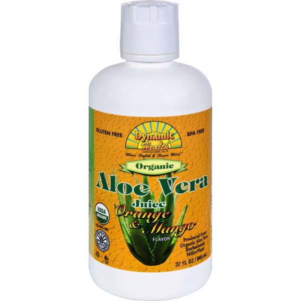 Dynamic Health Organic Aloe Vera Juice Orange Mango - 32 Fl Oz Online now