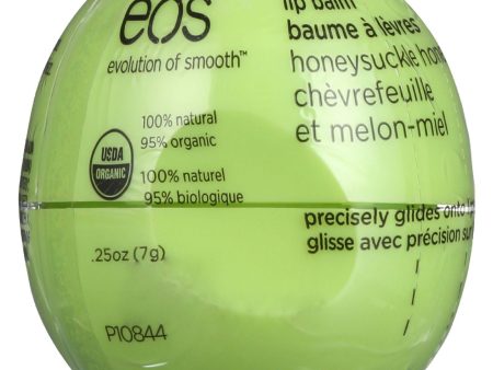 Eos Products Lip Balm - Organic - Smooth Sphere - Honeysuckle Honeydew - .25 Oz - Case Of 8 For Cheap