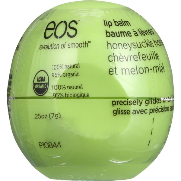 Eos Products Lip Balm - Organic - Smooth Sphere - Honeysuckle Honeydew - .25 Oz - Case Of 8 For Cheap