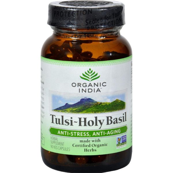 Organic India Tulsi Holy Basil - 90 Vegetarian Capsules Discount