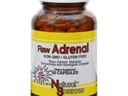 Natural Sources Raw Adrenal - 60 Capsules For Discount