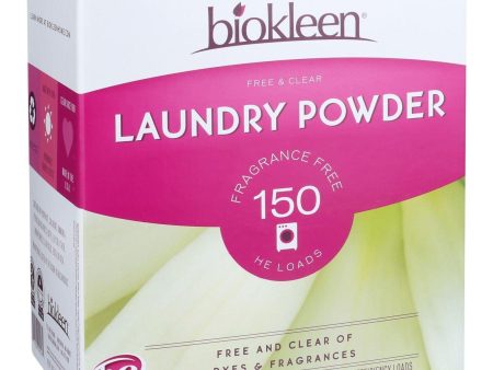 Biokleen Laundry Powder - Free And Clear - 10 Lb Supply